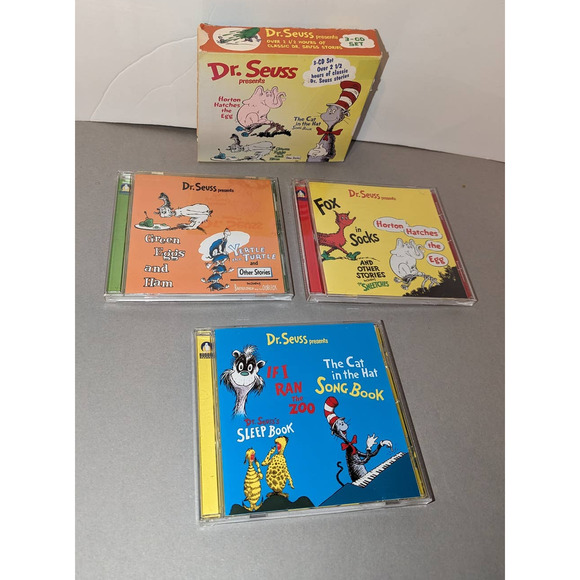 Dr. Seuss Presents Greatest Hits Box CD 2.5 Hours Classic Stories Buddha Records - Picture 1 of 10